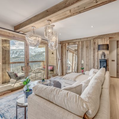 Décoration salon chalet